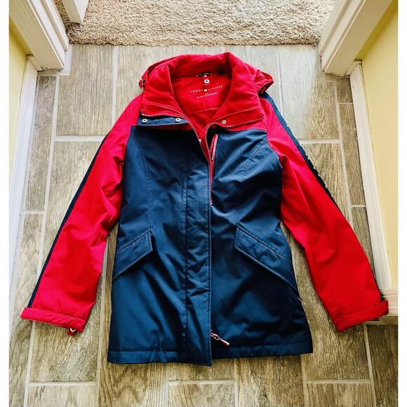 Women's Tommy Hilfiger 3-in-1 All Weather Systems Removable Hood Jacket Size S - Picture 6 of 9